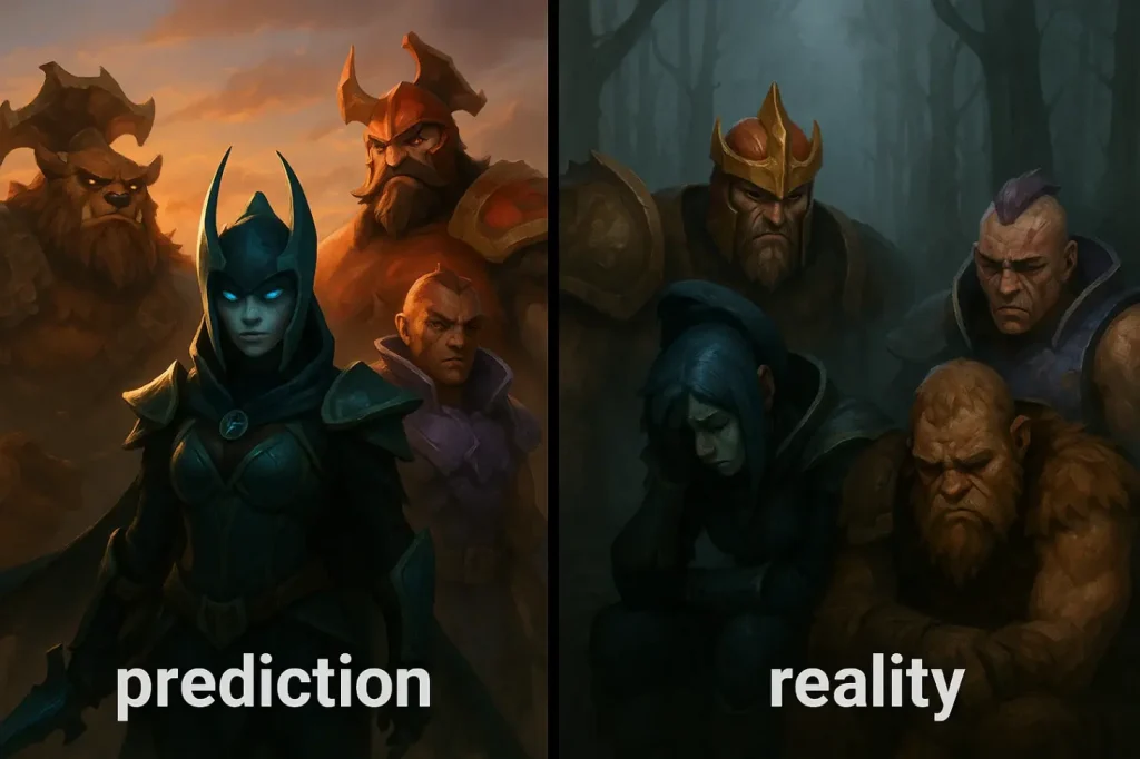 Dota 2 прогнозы vs реальность: как оценивать результативность и риски